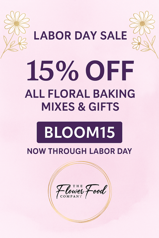 Celebrate Labor Day with 15% Off Floral Baking Mixes & Gifts!