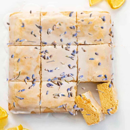 Bright, Bold, and Beautiful: Meet Our New Lemon Brownies with Lavender Glaze