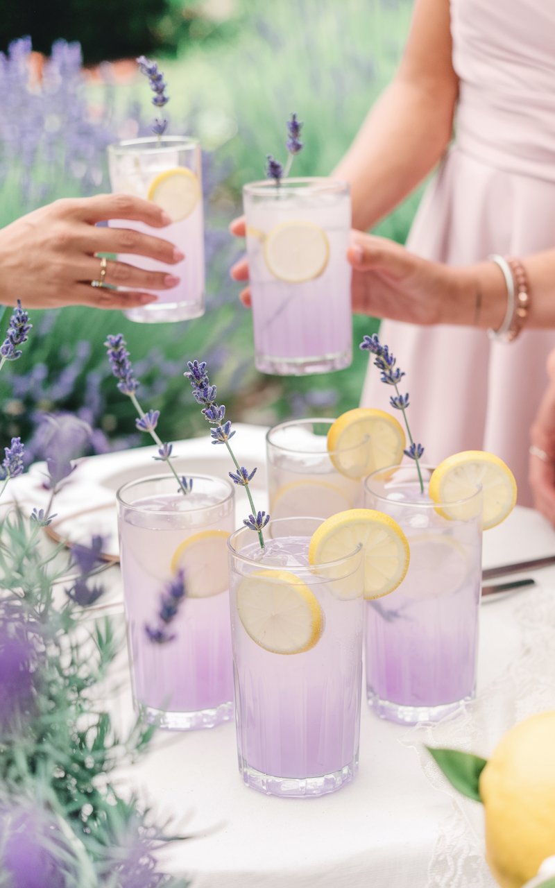Purple Lavender Lemonade: The Perfect Beverage for Wedding Events