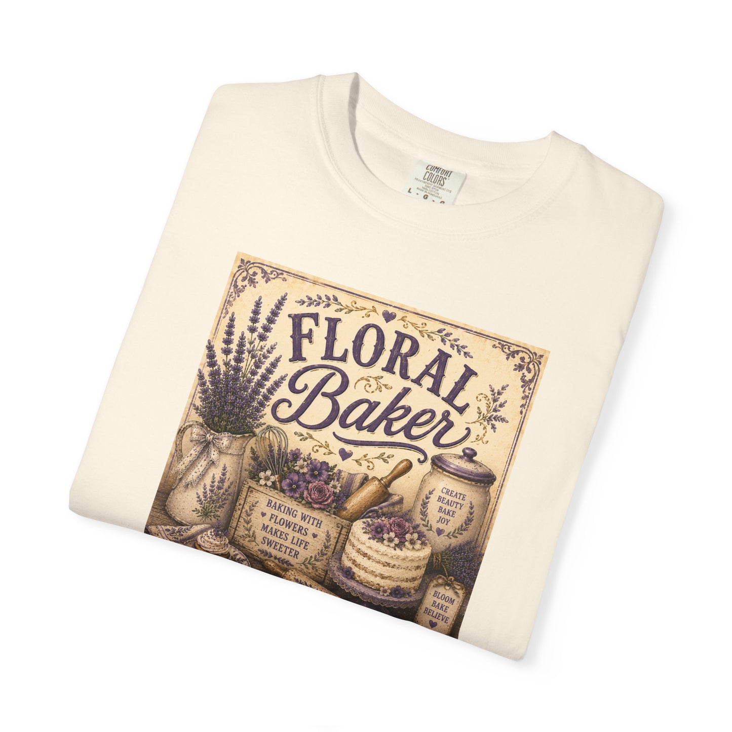 The Cottage Kitchen Collection: Floral Baker T-Shirt