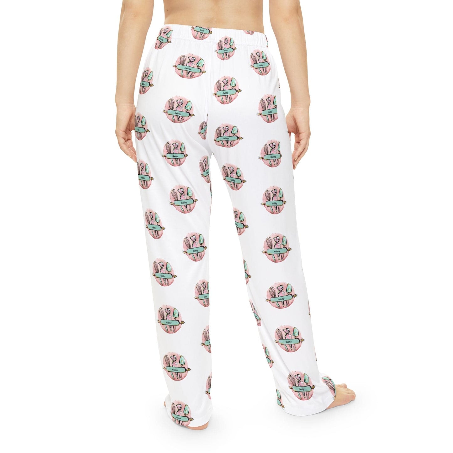 Pajamas Custom Baker's Pajama Pants, Women Chef PJ Pants, Personalized Baker Pajama Bottoms, Gift for Baker, Custom Baker Gift, Christmas Baker Gift