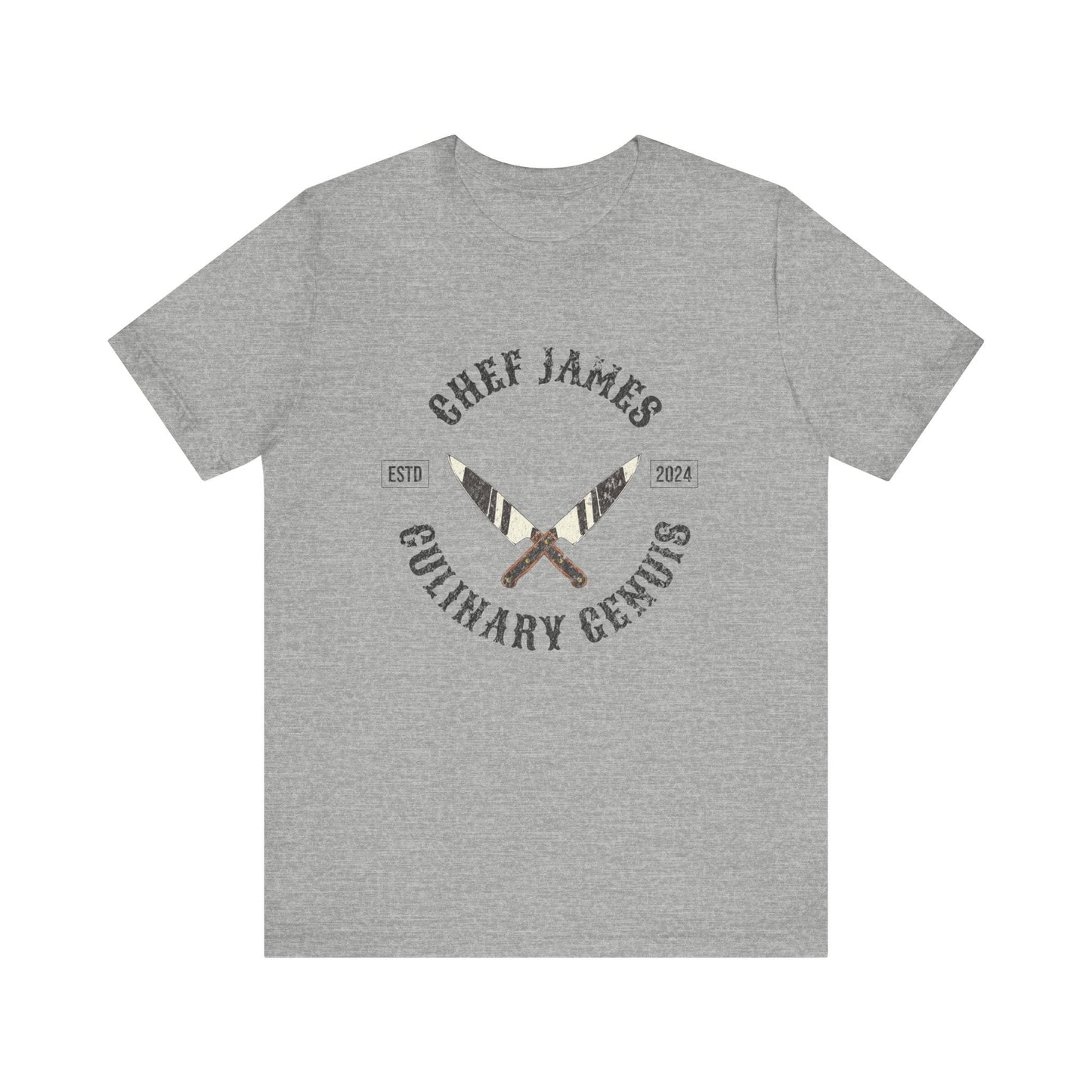 T-Shirt Athletic Heather / S Personalized Chef Shirt, Culinary Graduate TShirt, Custom Chef Tee, Custom Name Chef T-Shirt, Gift for Chef, Pastry Chef Gift, Foodie Gift