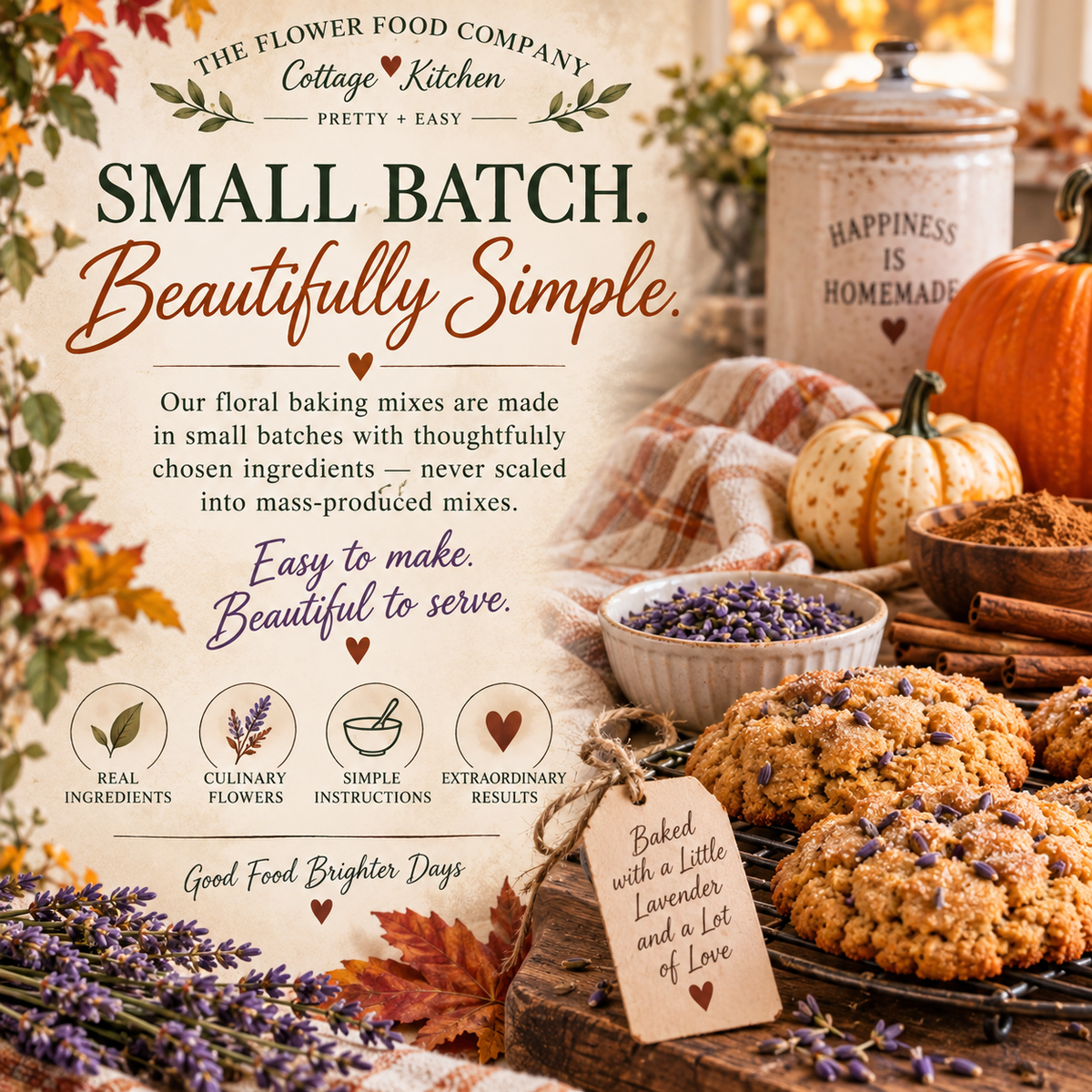 Pumpkin Spice Lavender Soft Cookie Mix