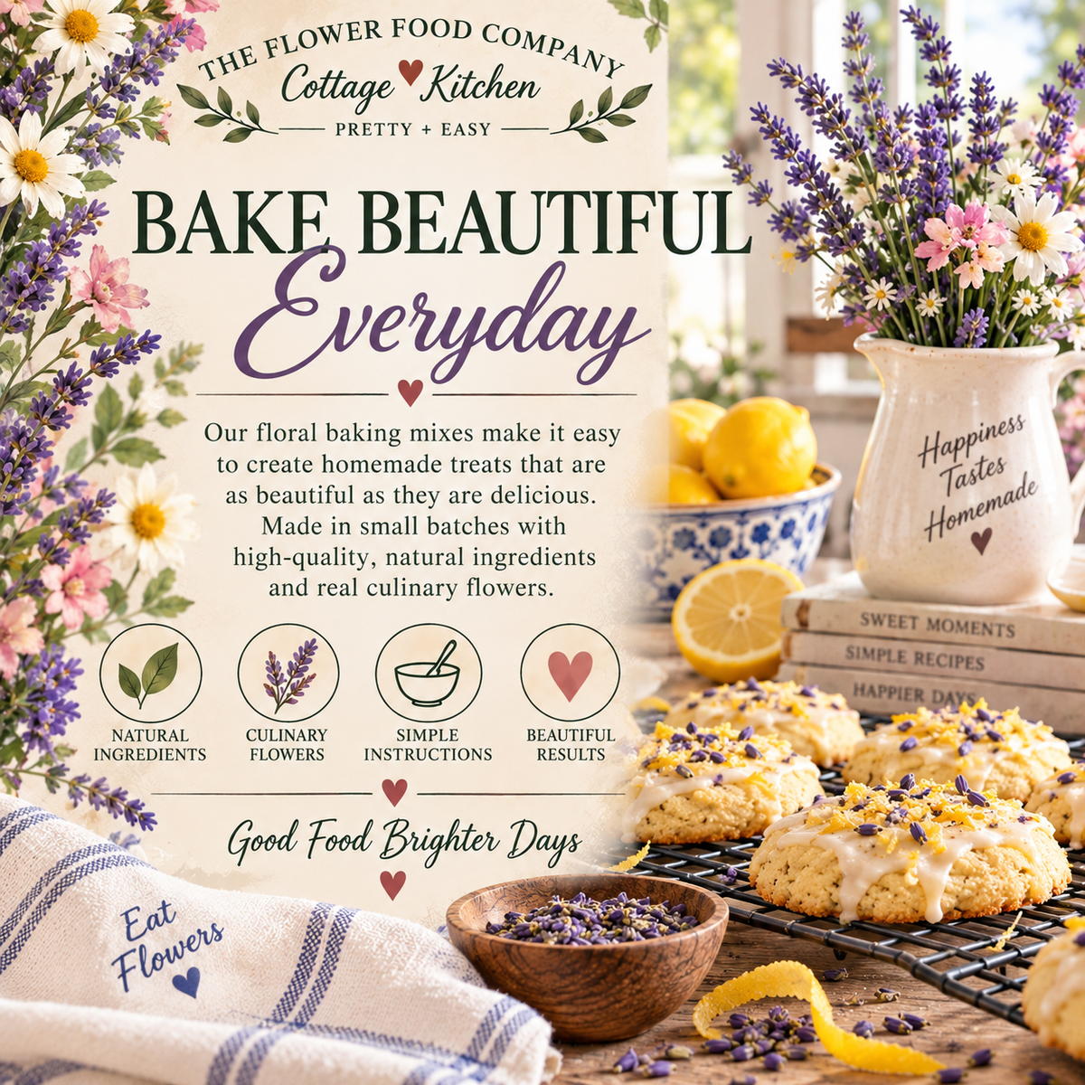 Lavender Lemon Tea Cookie Mix