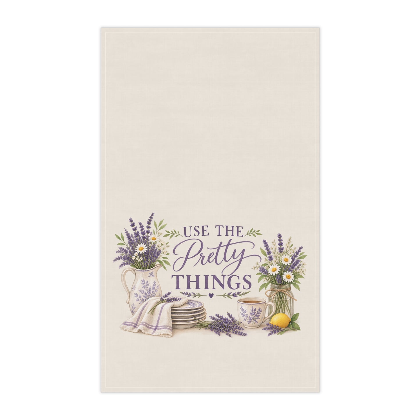 Use the Pretty Things vintage Kitchen Flour Sack Towel