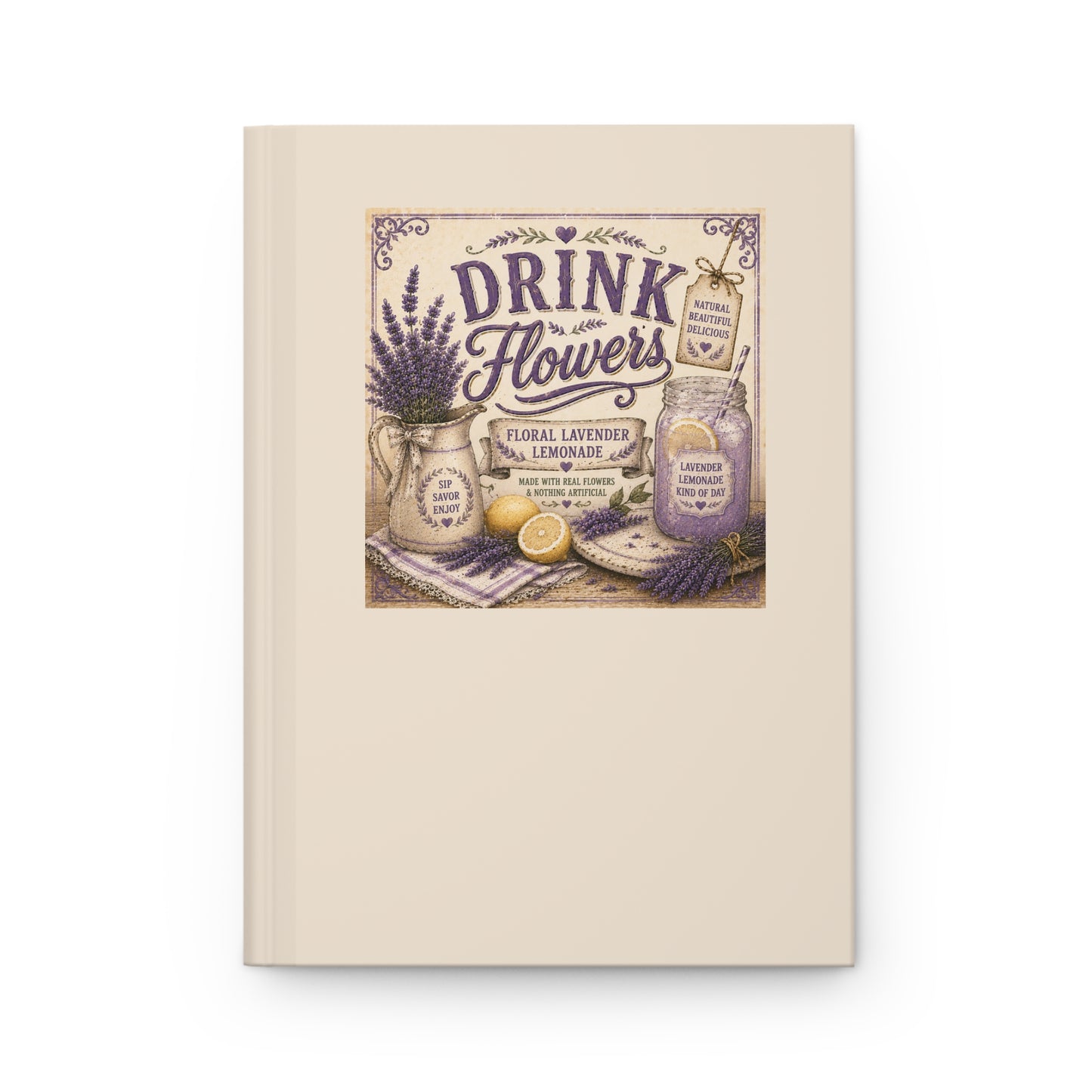 The Cottage Kitchen Collection: Drink Flowers Hardcover Recipe Book & Journal