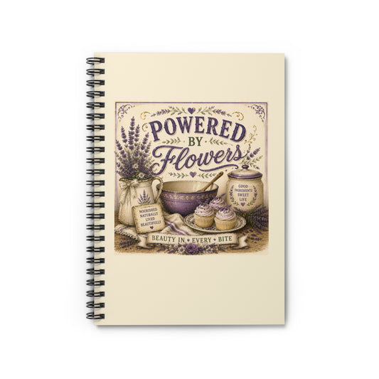 The Cottage Collection: Powered by Flowers Spiral Recipe Book