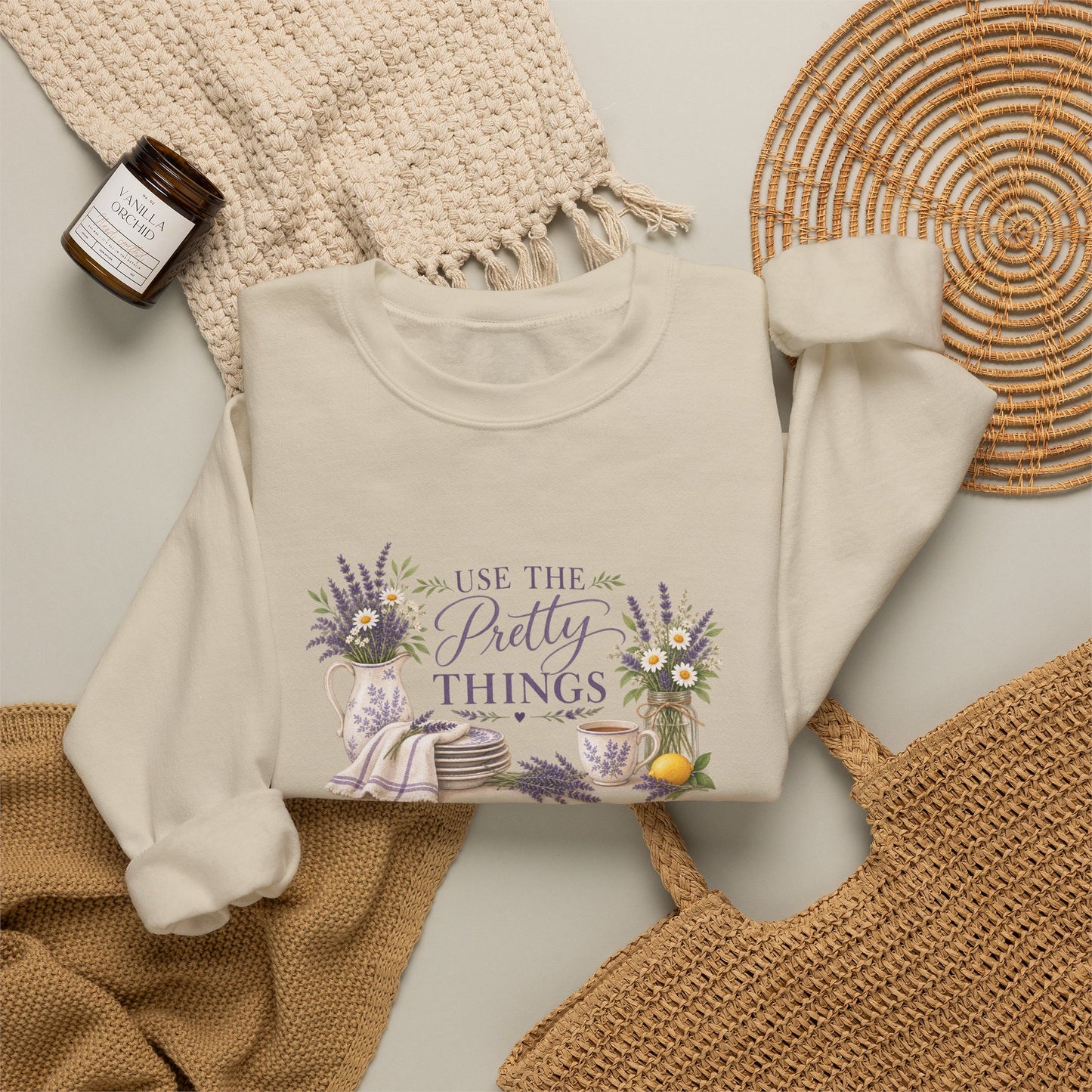 Use the Pretty Things Crewneck Sweatshirt