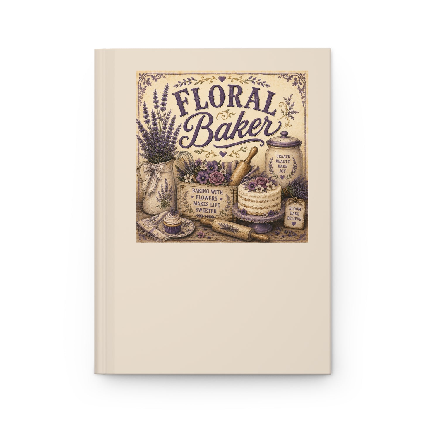 The Cottage Kitchen Collection: Floral Baker  Hardcover Recipe Book & Journal