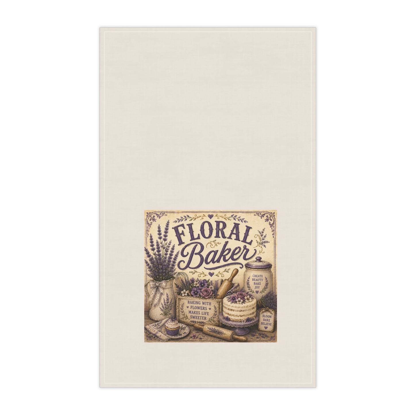 The Cottage Kitchen Collection: Floral Baker Kitchen Tea Towel