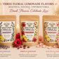 Personalized Floral Lemonade Wedding Favors
