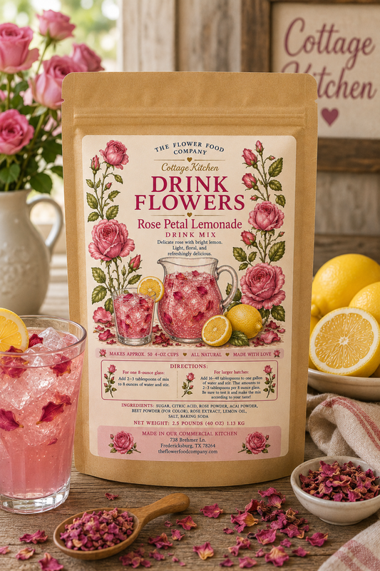 Bulk Rose Petal Lemonade Mix (For Weddings, Parties, and Events)