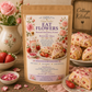 Roasted Strawberry Scones With Rosewater Glaze