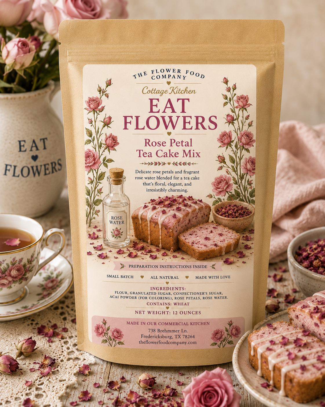 Rose Petal Tea Cake Mix
