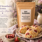 Roasted Strawberry Scones With Rosewater Glaze