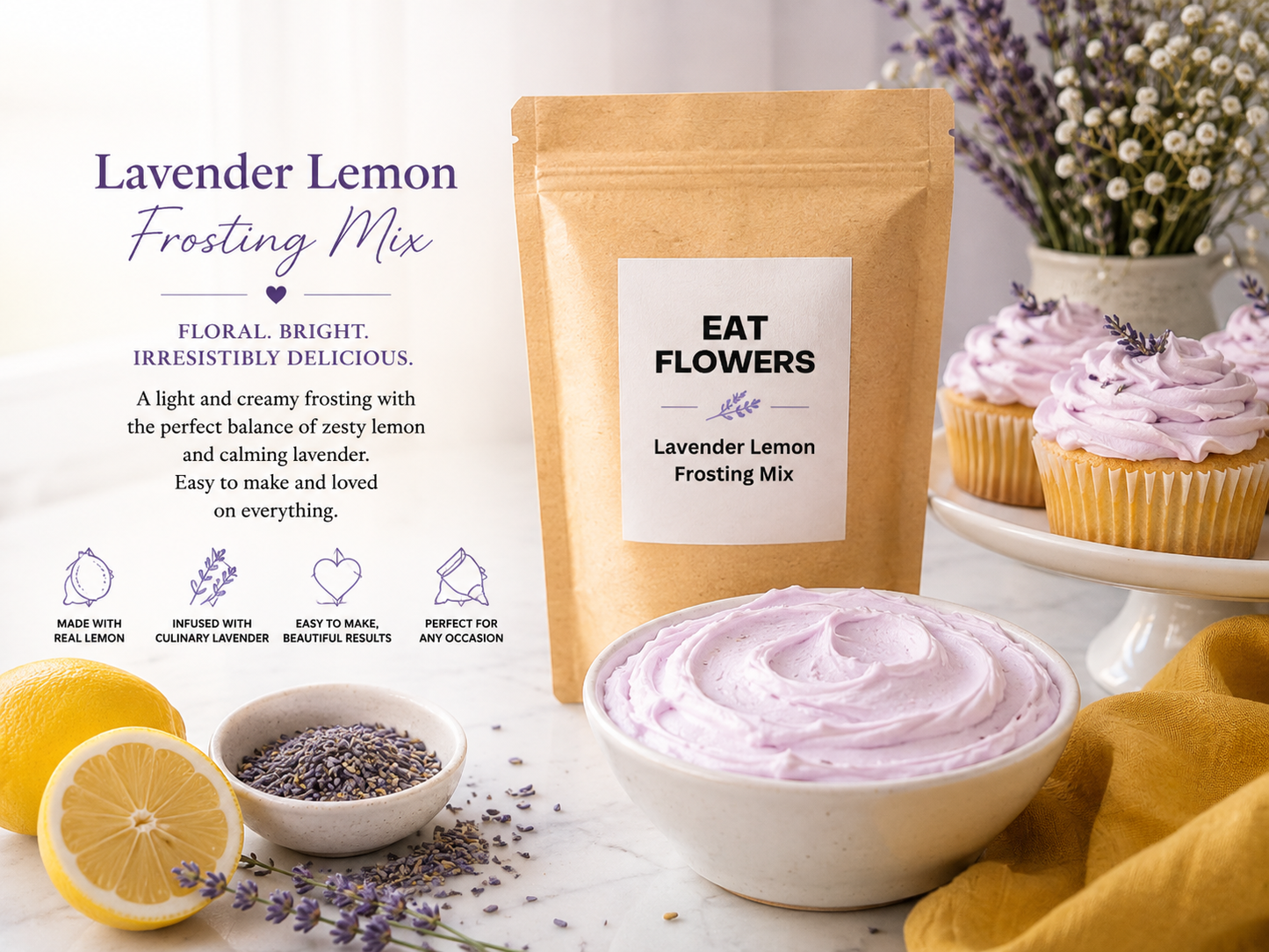 Lavender Lemon Frosting Mix