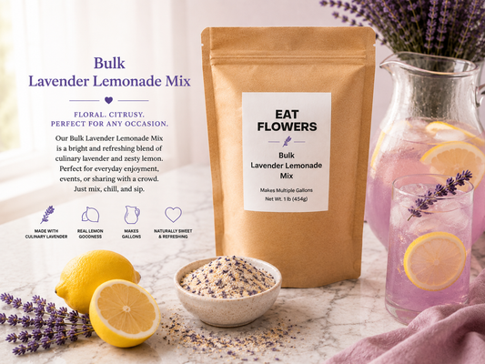 Bulk Lavender Lemonade for Weddings and Parties