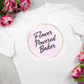 Flower Powered Baker T-Shirt / Floral Bakiing Tee
