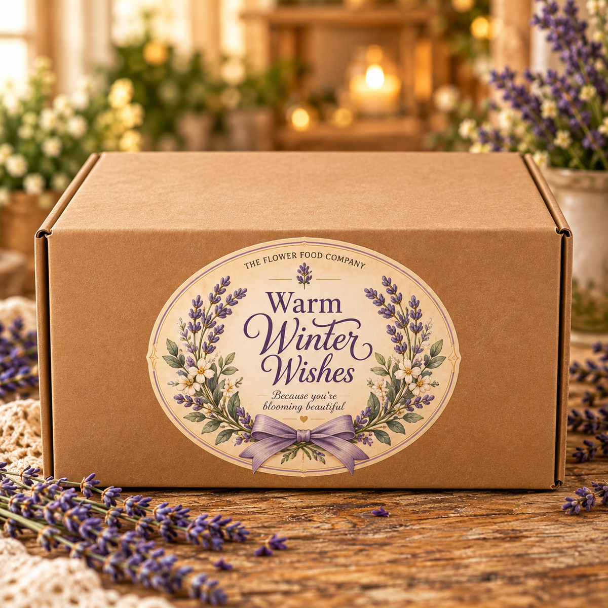 Lavender Hot Chocolate Gift Set | Cozy Cottage Kitchen Gift Box