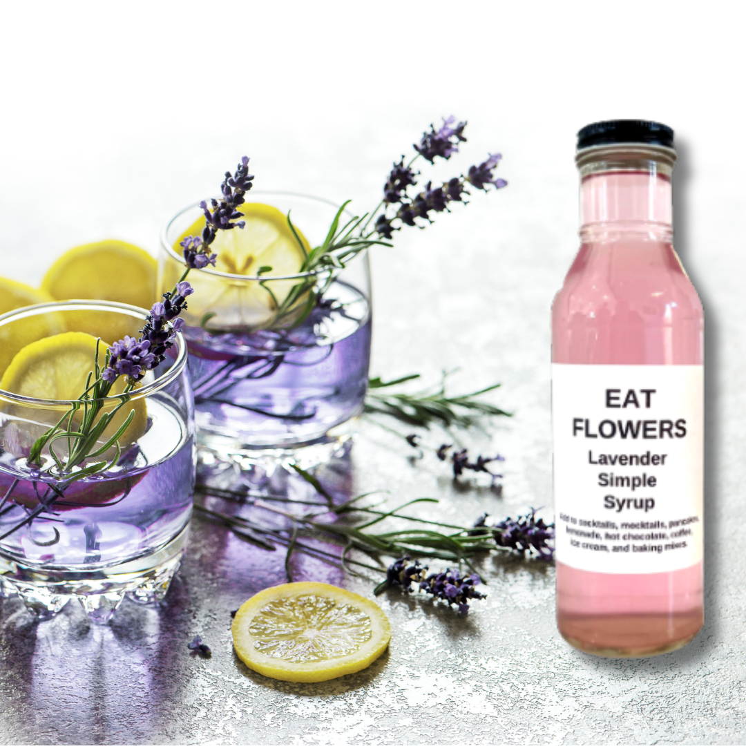 Lavender Simple Syrup for Coffee, Cocktails, Mocktails, Pancakes, Ice Cream, and More