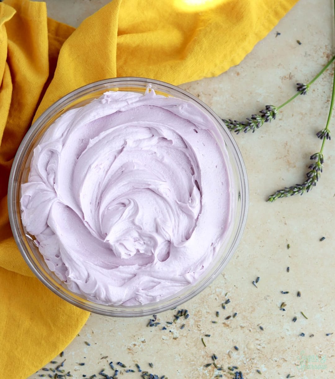 Cupcake mix Lemon Cupcakes with Lavender Frosting Mix