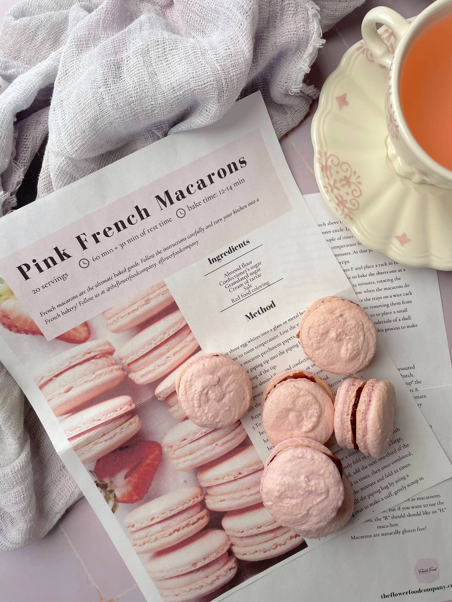 DIY pink macaroon baking kit DIY Pink French Macaron Baking Kit