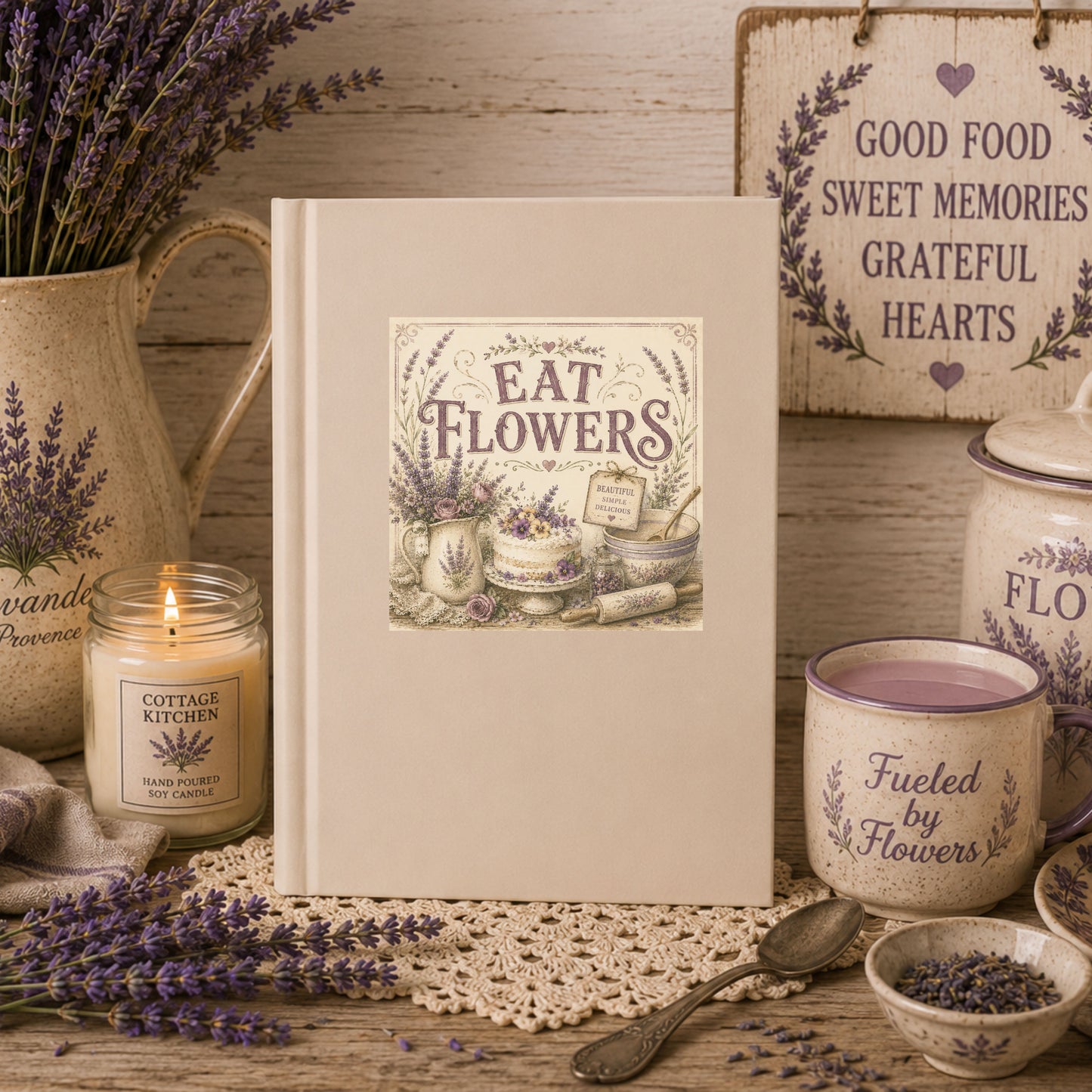 The Cottage Kitchen Collection: Eat Flowers Hardcover Recipe & Garden Notebook