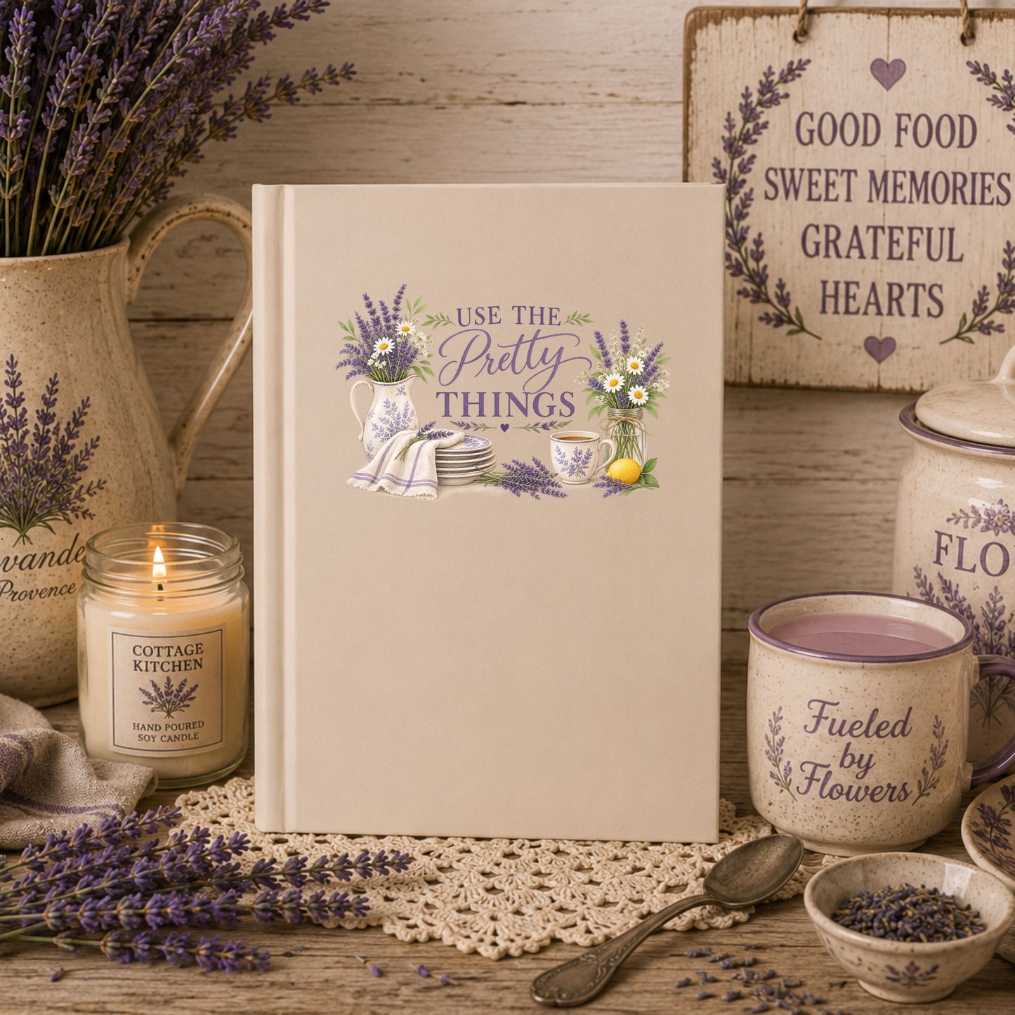 Use the Pretty Things Hardcover Recipe and Baking Notebook
