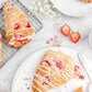 Strawberry Scones Roasted Strawberry Scones With Rosewater Glaze