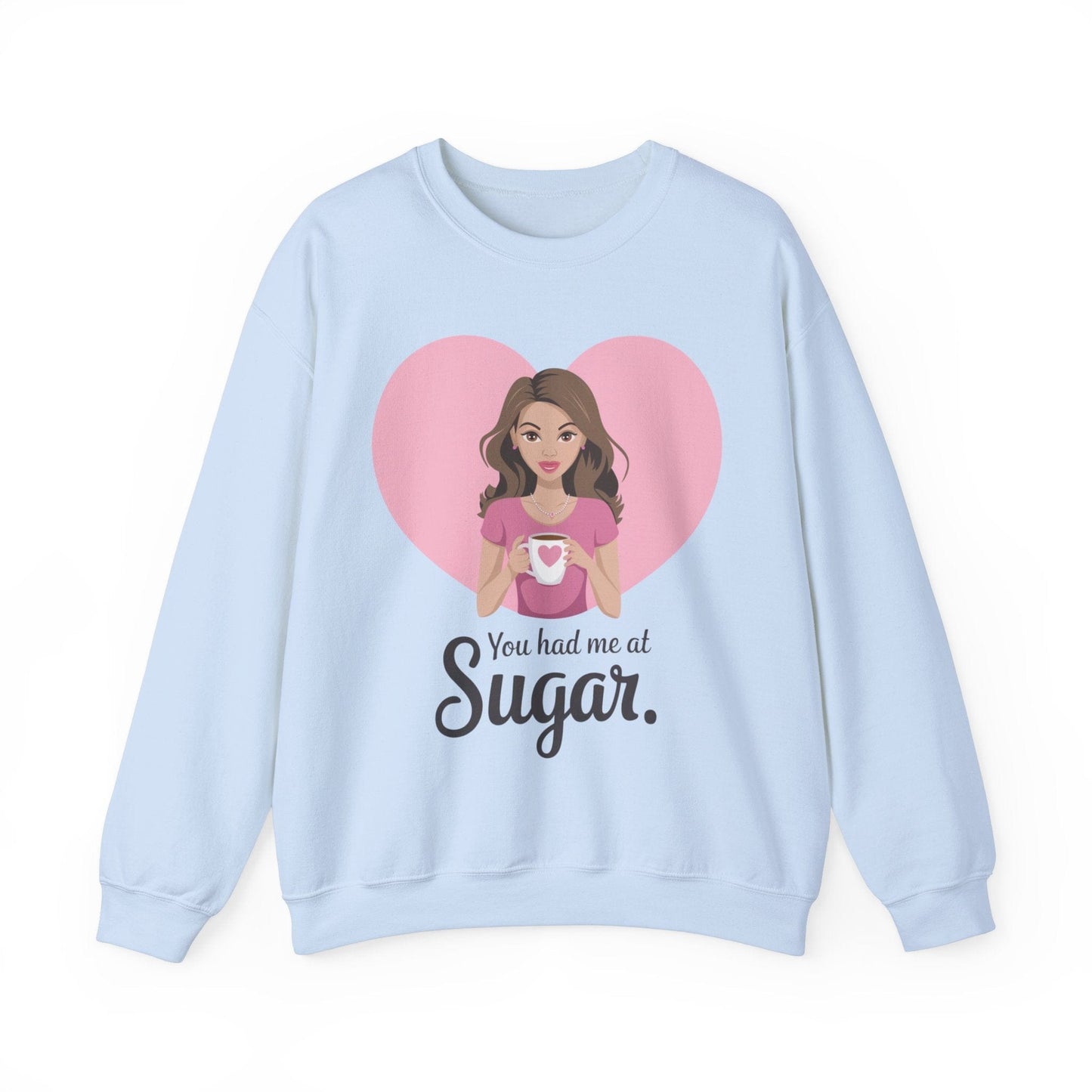 Sweatshirt S / Light Blue Sugar Lover Sweatshirt, Baker's Shirt, Bakery Sweater, Gift for Baker, Mom Baker Shirt, Sugar Lover Gift