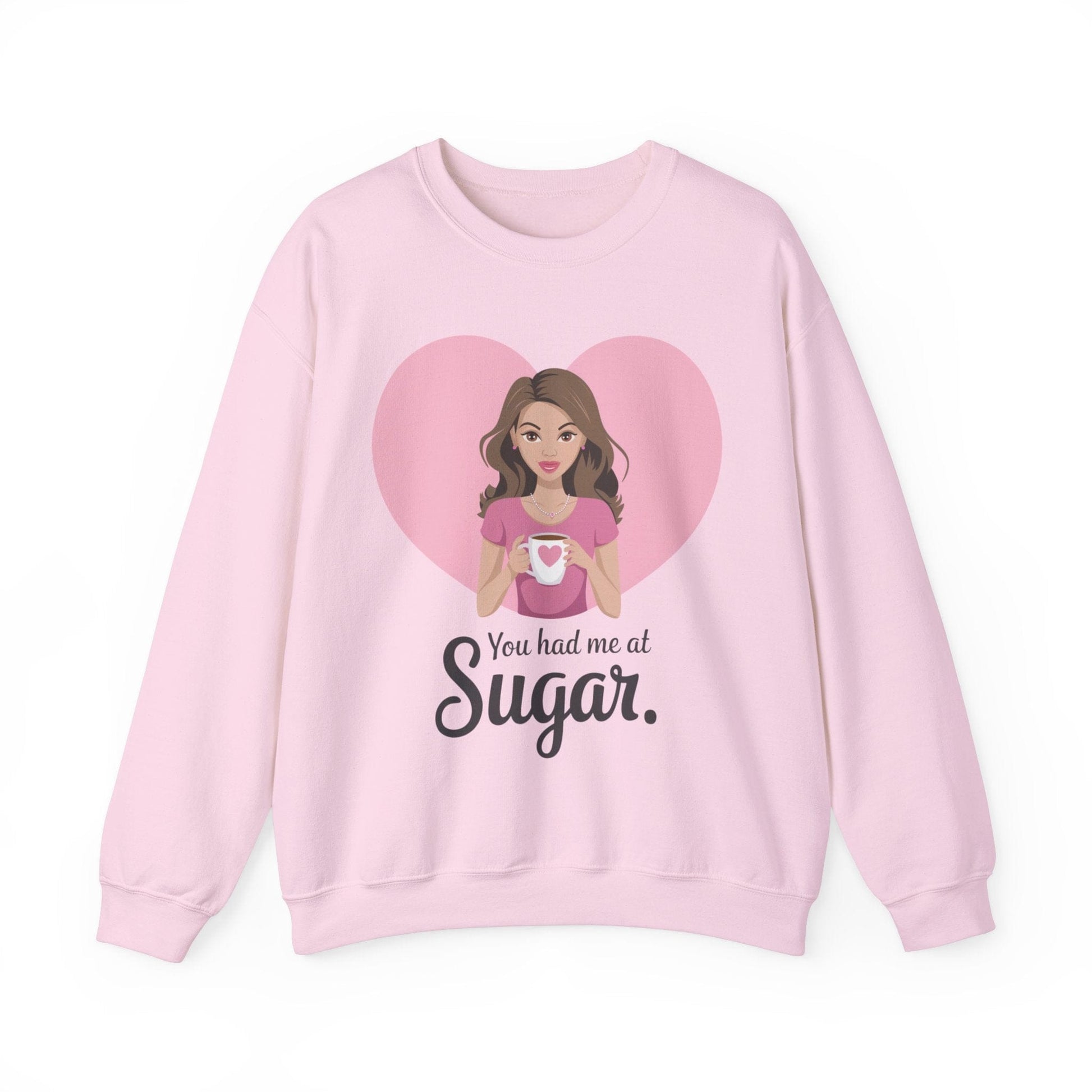 Sweatshirt S / Light Pink Sugar Lover Sweatshirt, Baker's Shirt, Bakery Sweater, Gift for Baker, Mom Baker Shirt, Sugar Lover Gift