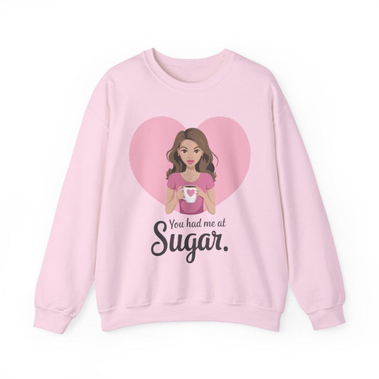 Sweatshirt S / Light Pink Sugar Lover Sweatshirt, Baker's Shirt, Bakery Sweater, Gift for Baker, Mom Baker Shirt, Sugar Lover Gift