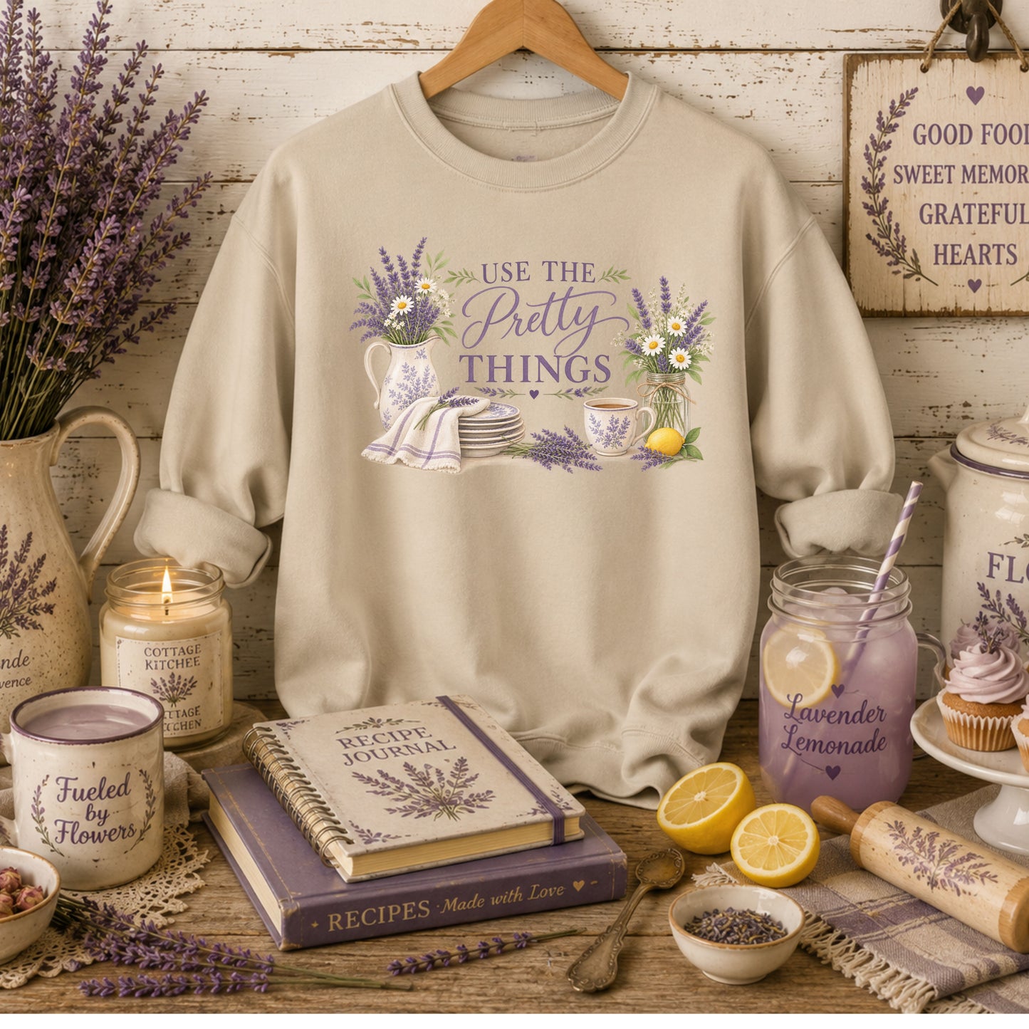 Use the Pretty Things Crewneck Sweatshirt