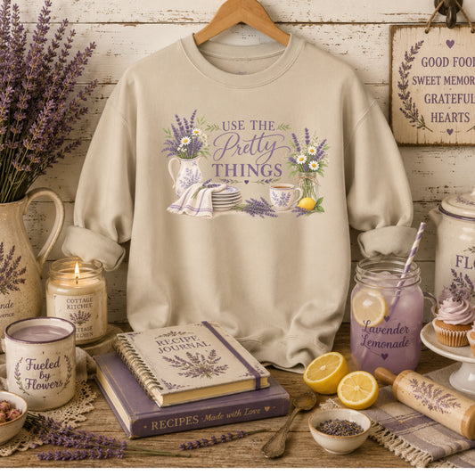 Use the Pretty Things Crewneck Sweatshirt