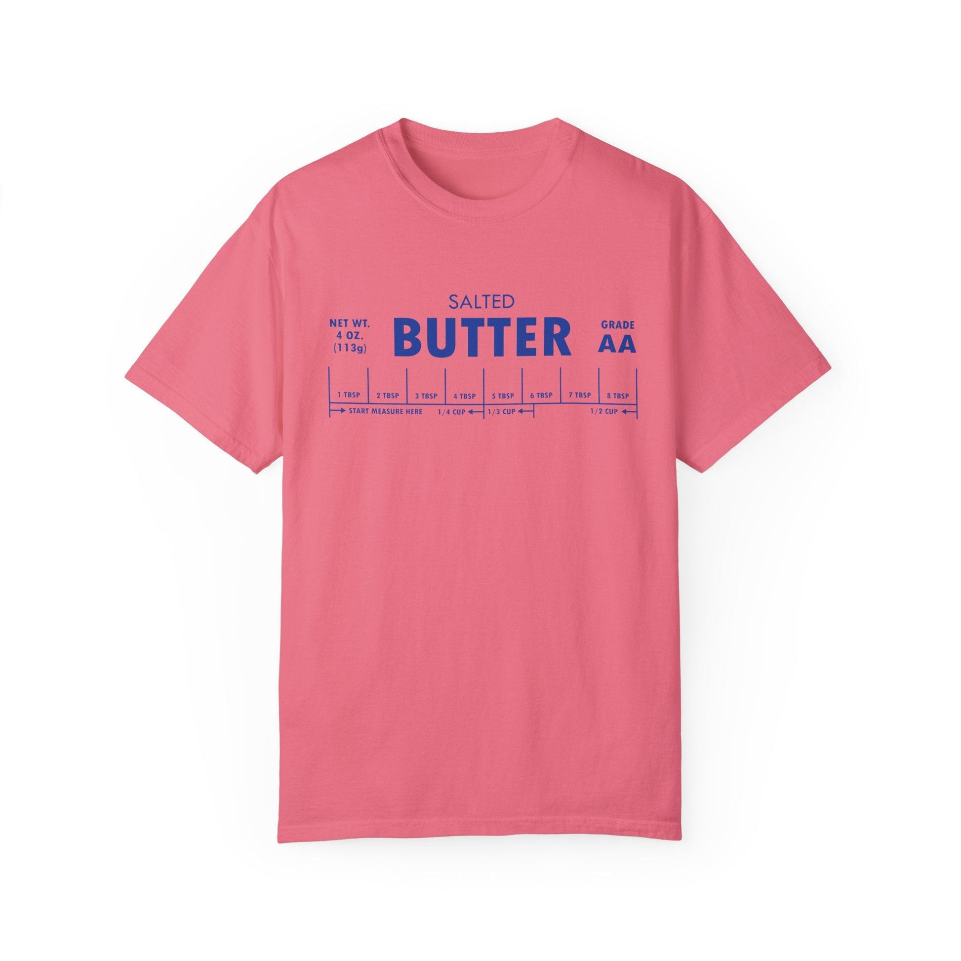 T-Shirt Peony / S Comfort Colors Butter Baker's Shirt, Baking Bakery Chef Cooking Foodie Gift, Unisex Casual Tee Top, Garment-Dyed Tshirt, Kitchen Apparel