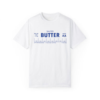 T-Shirt White / S Comfort Colors Butter Baker's Shirt, Baking Bakery Chef Cooking Foodie Gift, Unisex Casual Tee Top, Garment-Dyed Tshirt, Kitchen Apparel