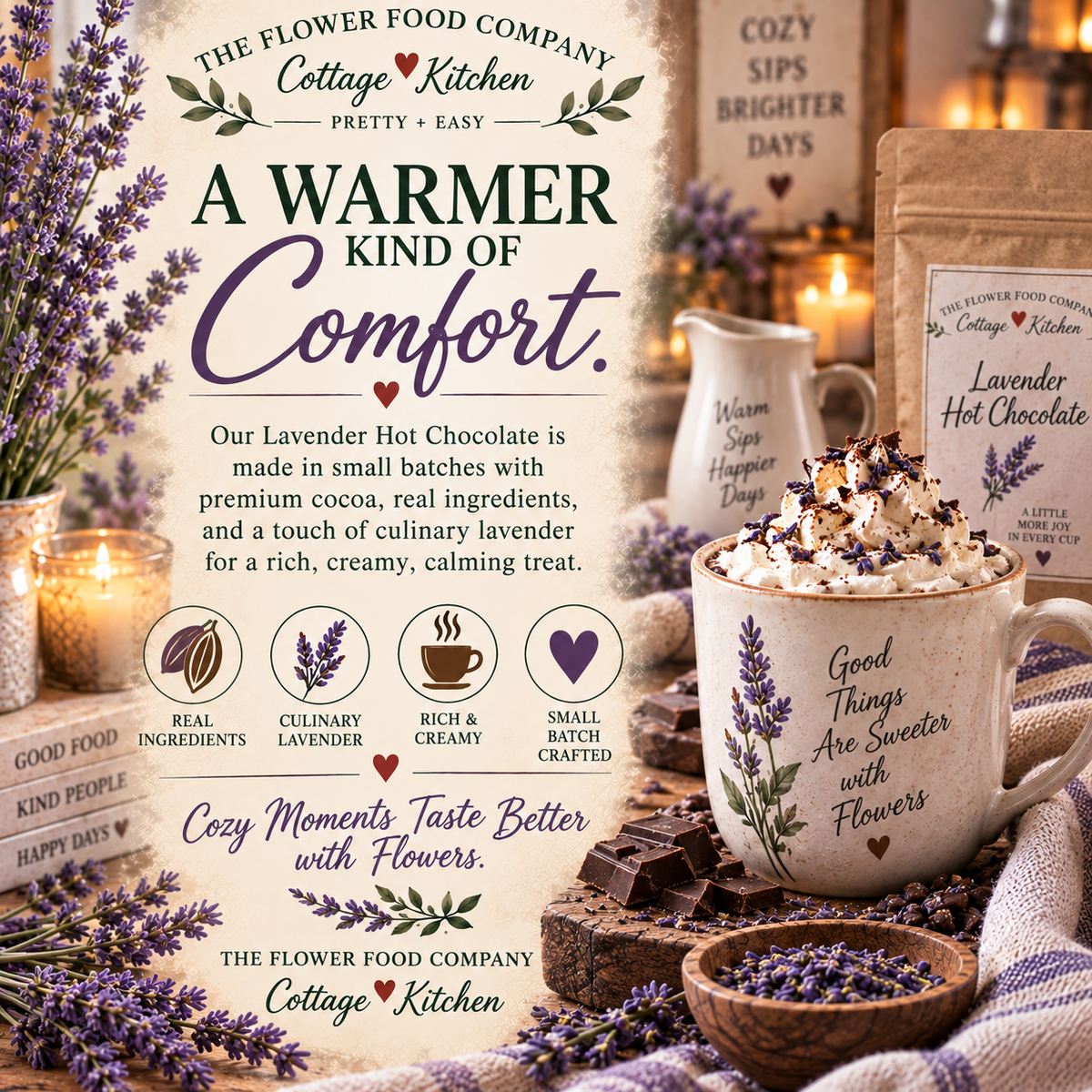 Lavender Hot Chocolate Mix
